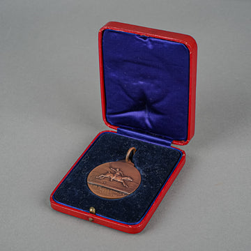 MAPPIN & WEBB 1937 National Pony Society Bronze Medal w/Case