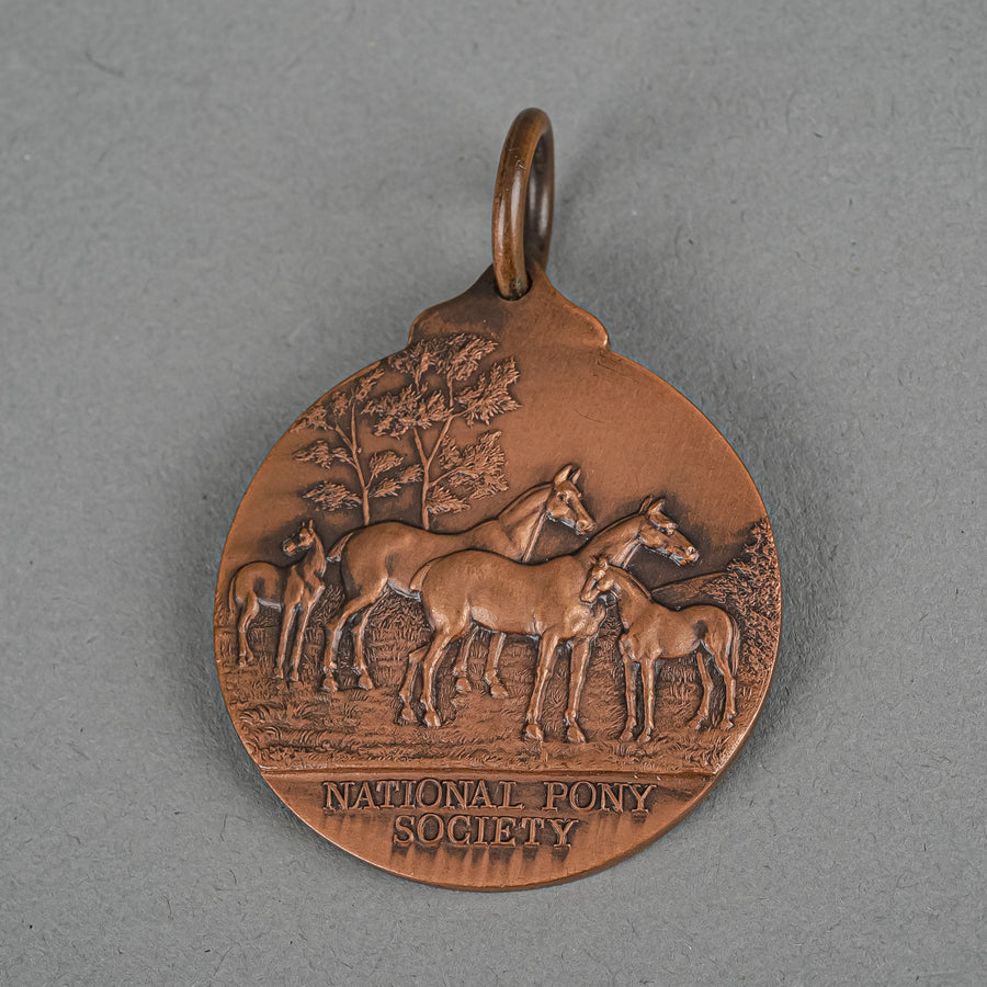 MAPPIN & WEBB 1937 National Pony Society Bronze Medal w/Case