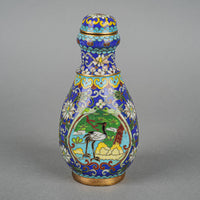 Asian Cloisonne Lidded Bottle