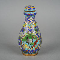 Asian Cloisonne Lidded Bottle