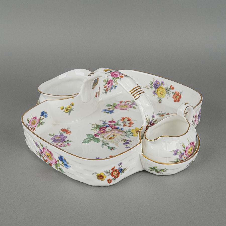 HAMMERSLEY Floral Berry Server 3 Pieces W10"xD12"