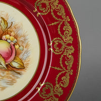 AYNSLEY D.Jones Orchard Fruit 8205 Dinner Plates Set of 3