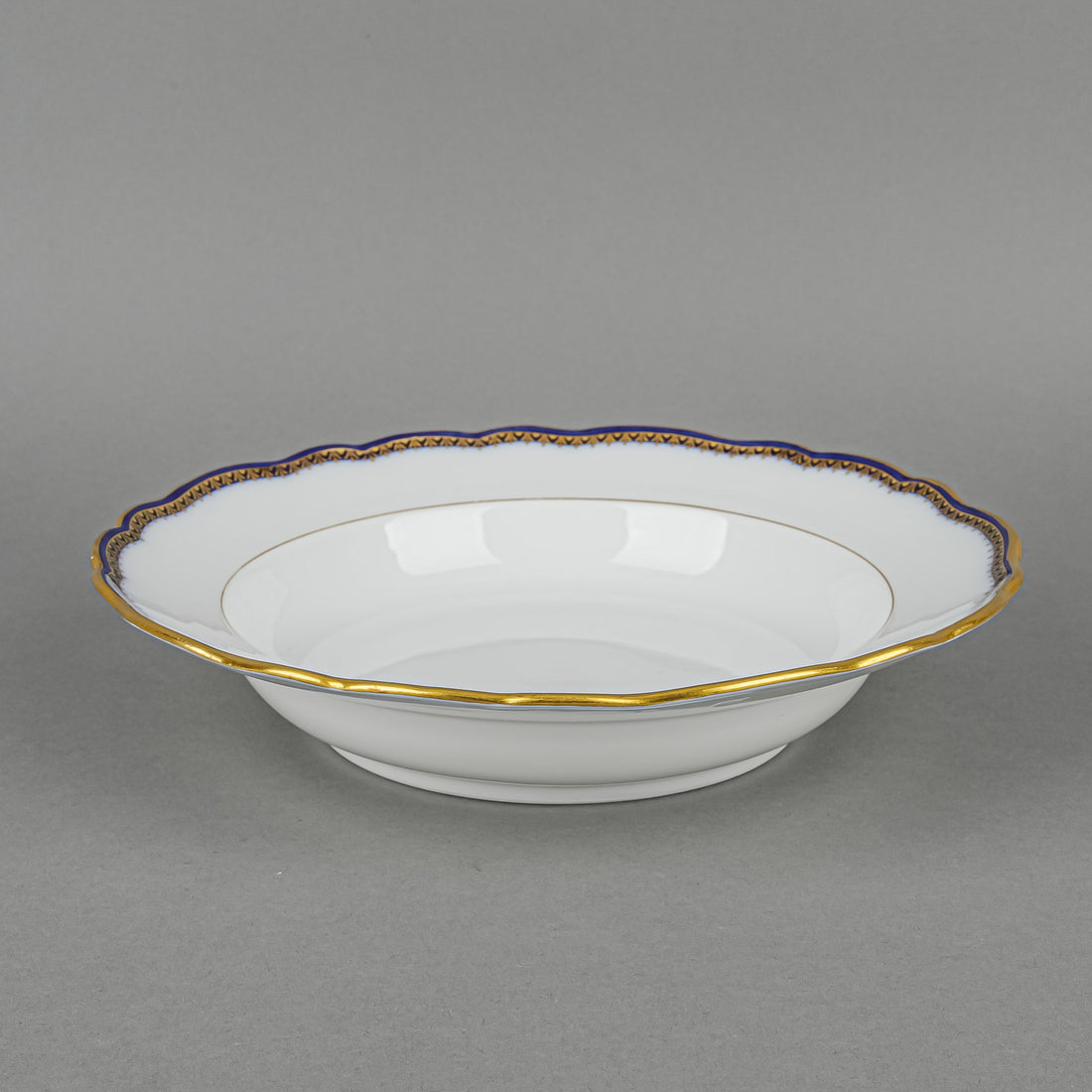 MEISSEN Cobalt & Gold Edge Soup Plates Set of 11