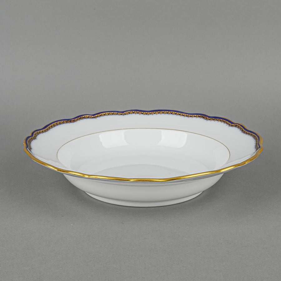 MEISSEN Cobalt & Gold Edge Soup Plates Set of 11