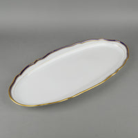 MEISSEN Cobalt & Gold Edge Oval Fish Platter