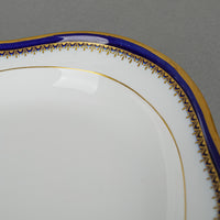 MEISSEN Cobalt & Gold Edge Oval Fish Platter