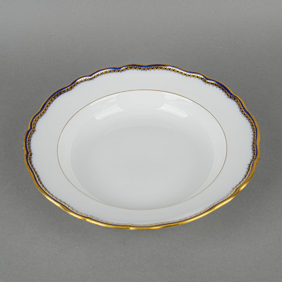 MEISSEN Cobalt & Gold Edge Soup Plates Set of 11
