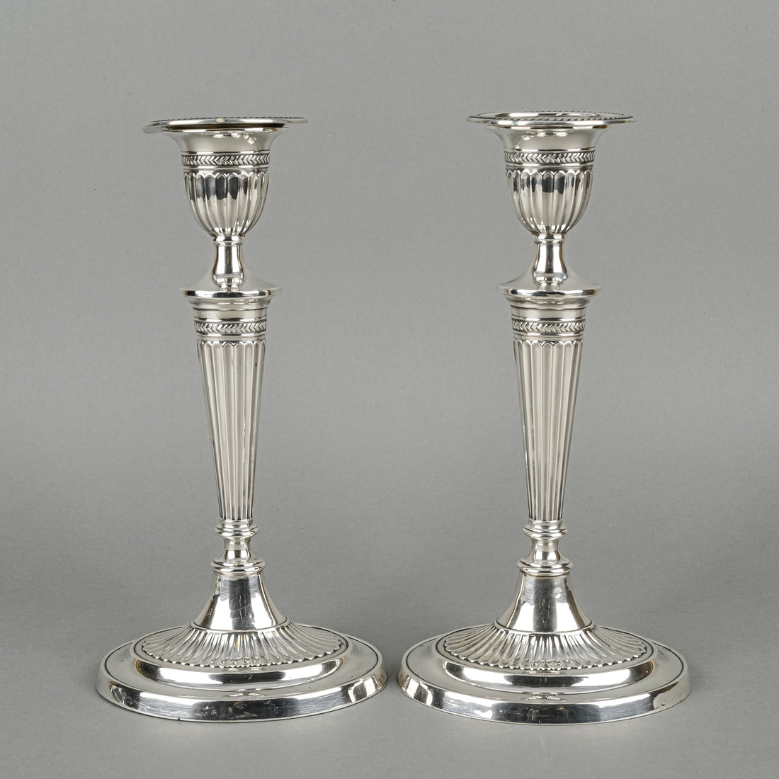 FORDHAM & FAULKNER 925 Sterling Candlesticks Set Of 2