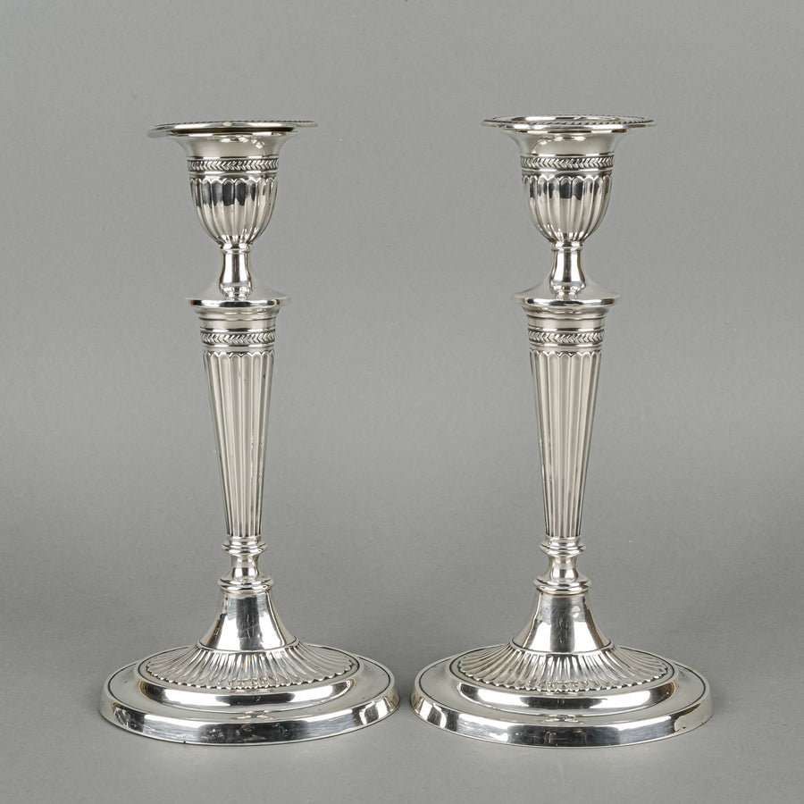 FORDHAM & FAULKNER 925 Sterling Candlesticks Set Of 2