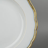 MEISSEN Cobalt & Gold Edge Dinner Plates Set/8