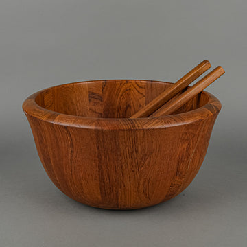 DANSK Jens Quistgaard Teak Wood Salad Bowl And Servers 3 Pieces