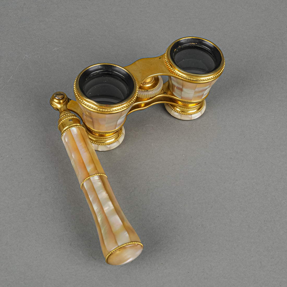LEMAIRE PARIS Mother Of Pearl And Brass Opera Glass with Handle