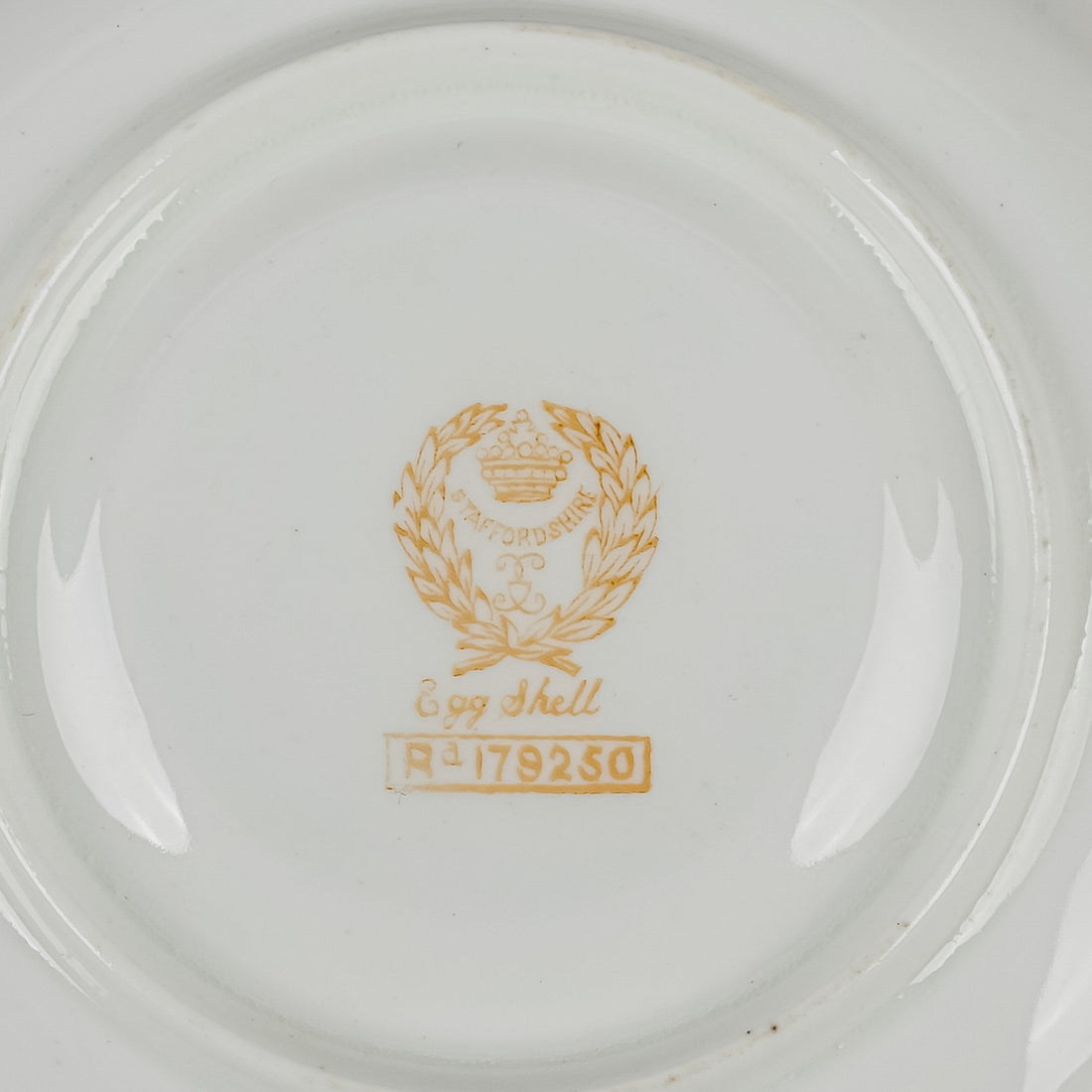 CROWN STAFFORDSHIRE & WM COMMYNS & SONS Egg Shell Cup & Saucer With Sterling Cup Holder