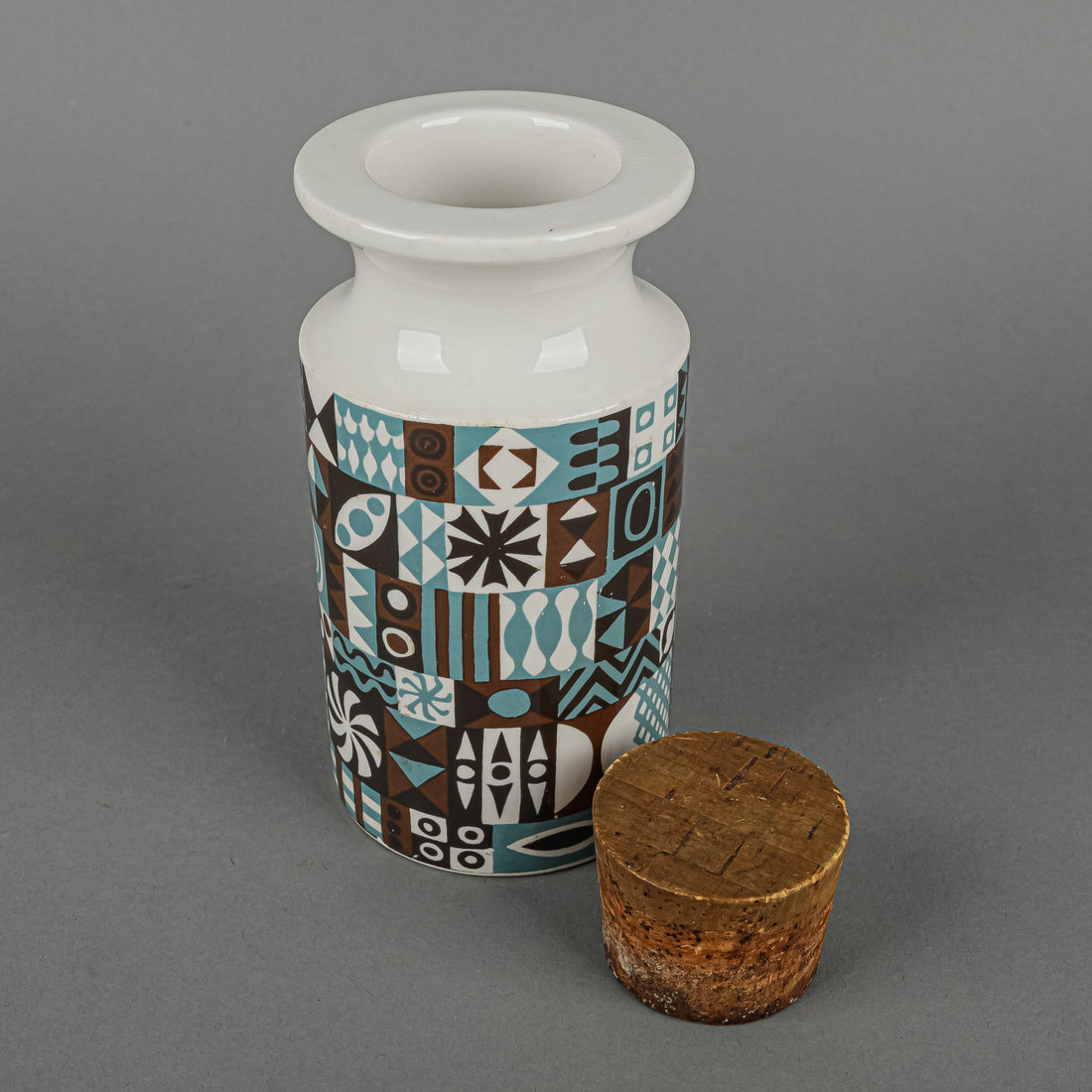 PORTMEIRION Tivoli Canisters With Cork Tops Set Of 5