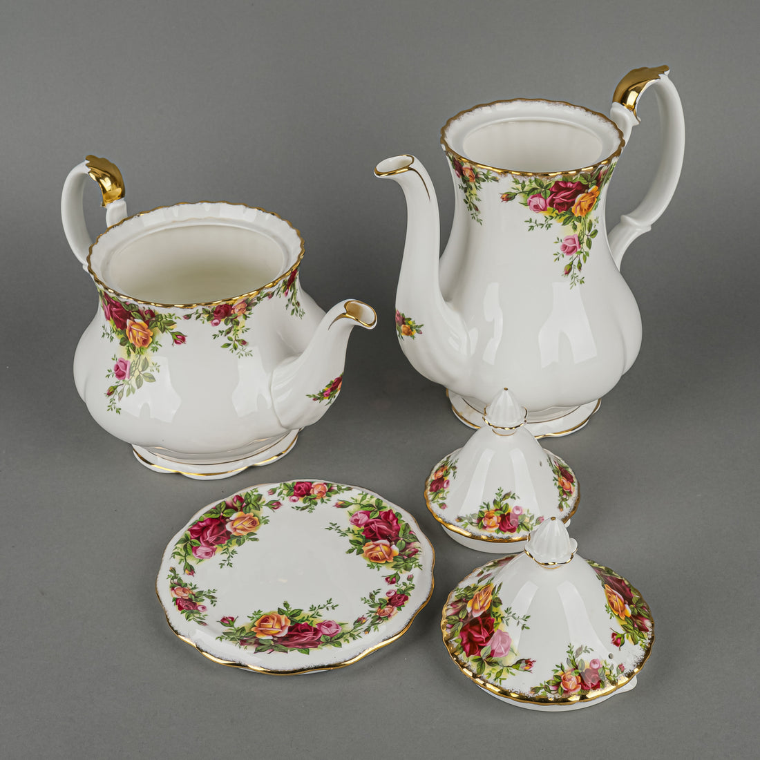 ROYAL ALBERT Old Country Roses Tea & Coffee Service 8 Pieces