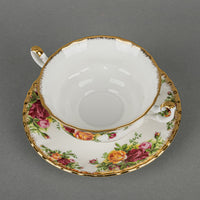 ROYAL ALBERT Old Country Roses Cream Soup & Saucer Set Of 6