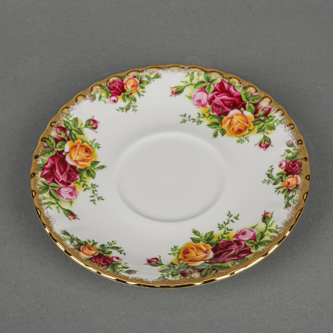 ROYAL ALBERT Old Country Roses Cream Soup & Saucer Set Of 6