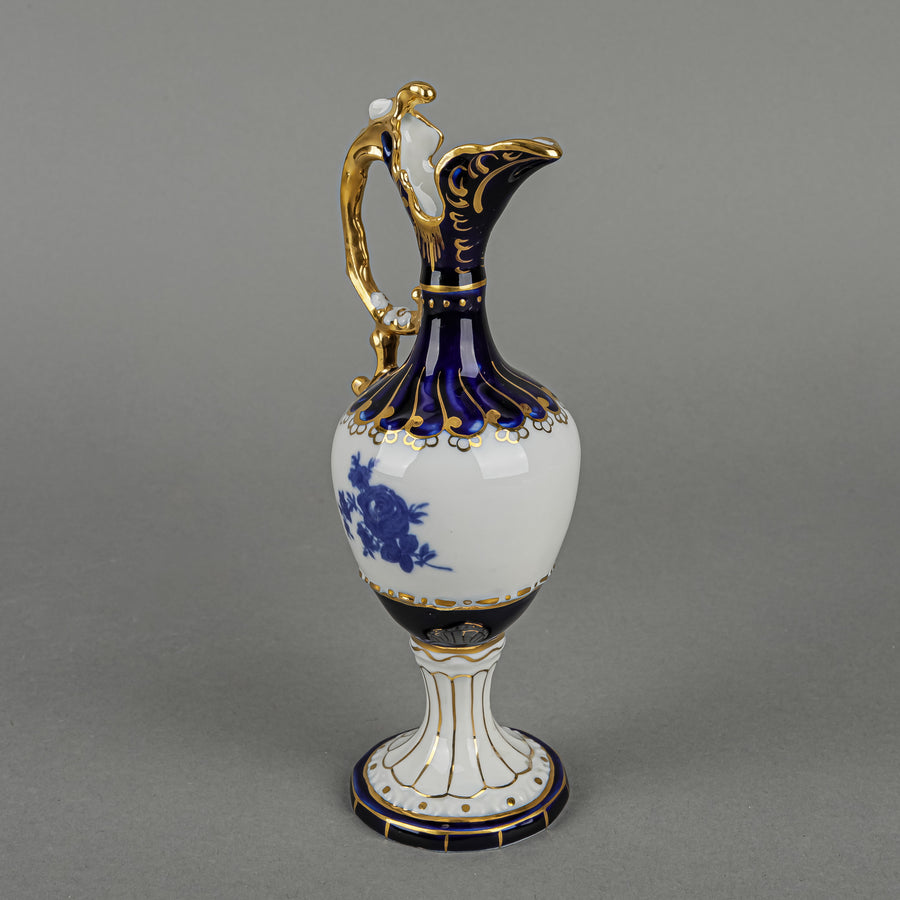 ROYAL DUX Blue Flower Cobalt Ground Mini Ewer 5015/0