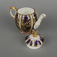 Antique ANYSLEY 6829 Cobalt & Gold Tea Set 10pcs c.1883