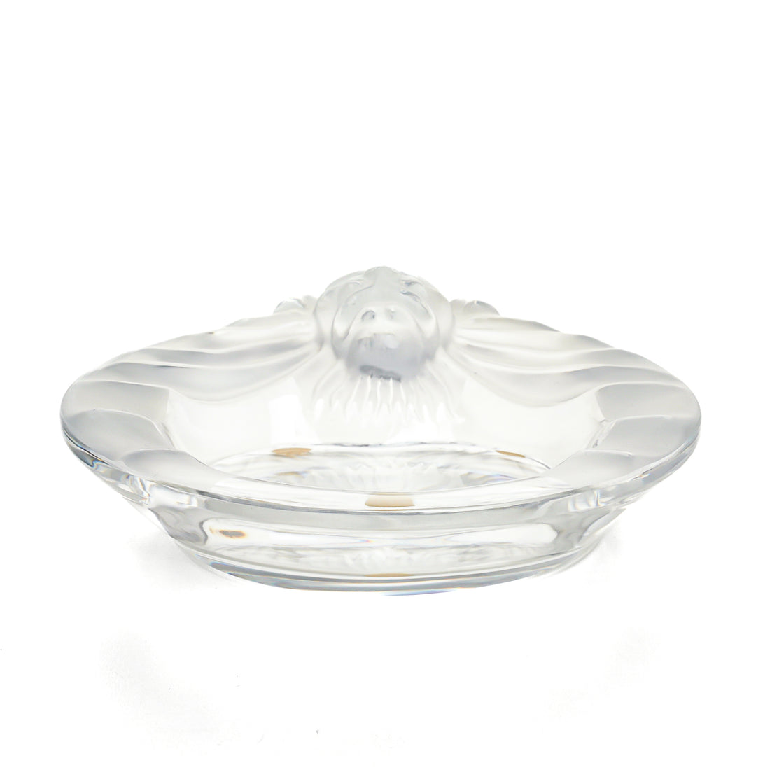 LALIQUE Tete De Lion Ashtray