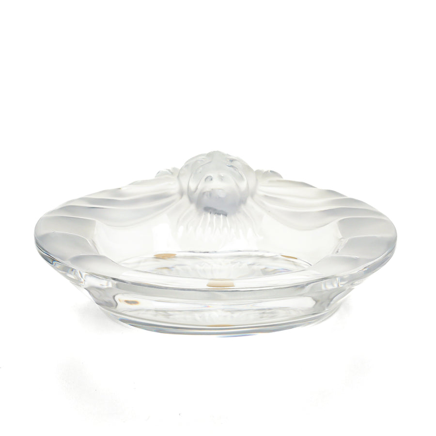 LALIQUE Tete De Lion Ashtray