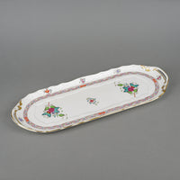 HEREND Chinese Bouquet Sandwich Tray 2435