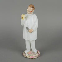 BOHEMIA Art Glass Dentist Figurine