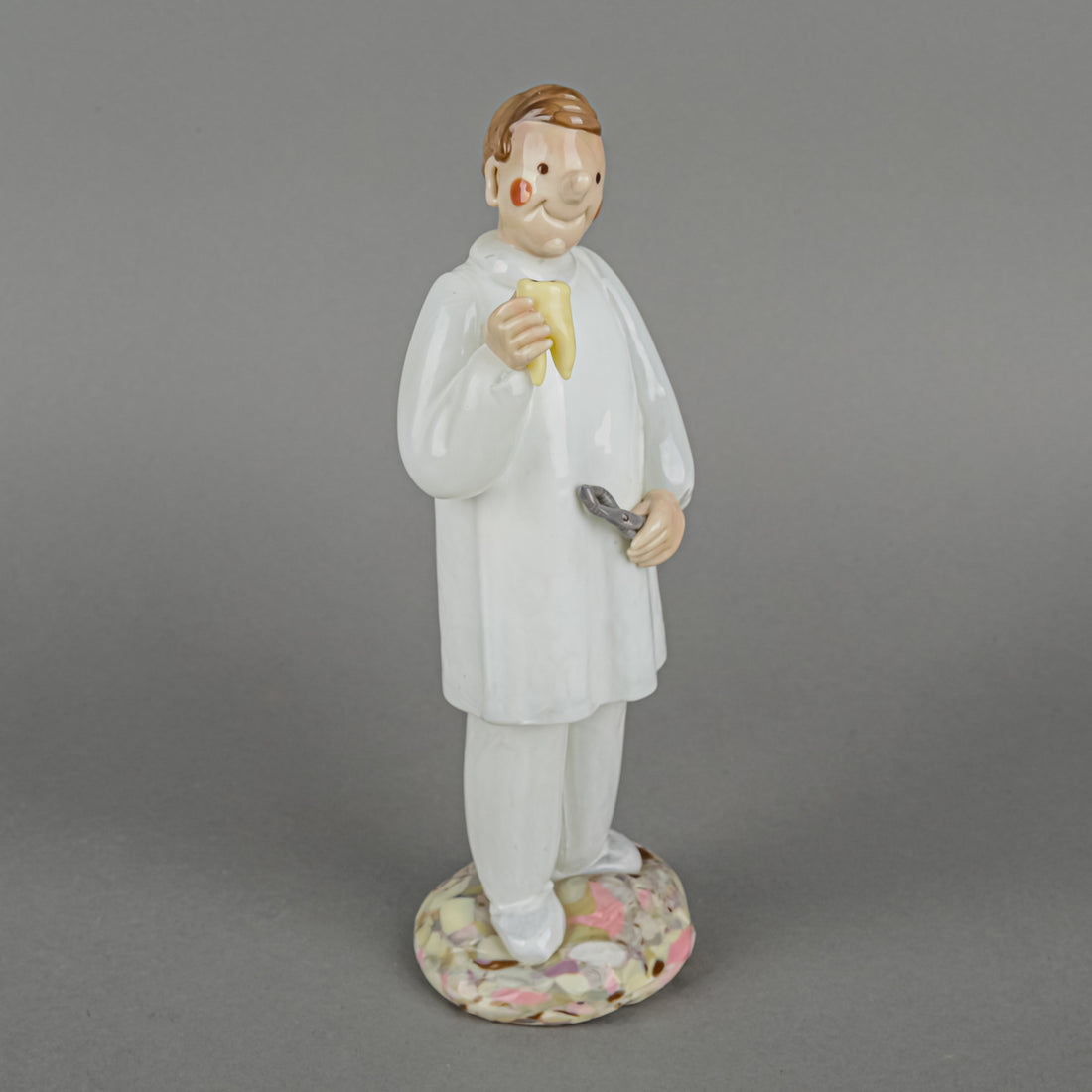 BOHEMIA Art Glass Dentist Figurine