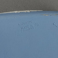 WEDGWOOD White On Blue Jasperware Square Covered Box