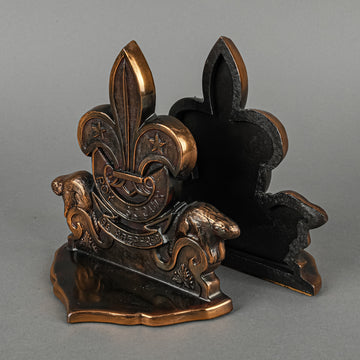 DODGE INC Boy Scouts Of Canada Cast Brass/Bronze Bookends Set Of 2