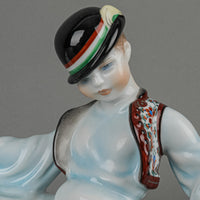 HEREND Figurine Small Boy Riding A Goose 5515