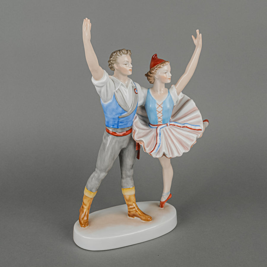 HEREND Figurine Flame Of Paris - Dancing Couple 5866