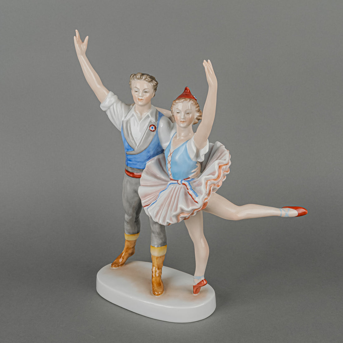 HEREND Figurine Flame Of Paris - Dancing Couple 5866