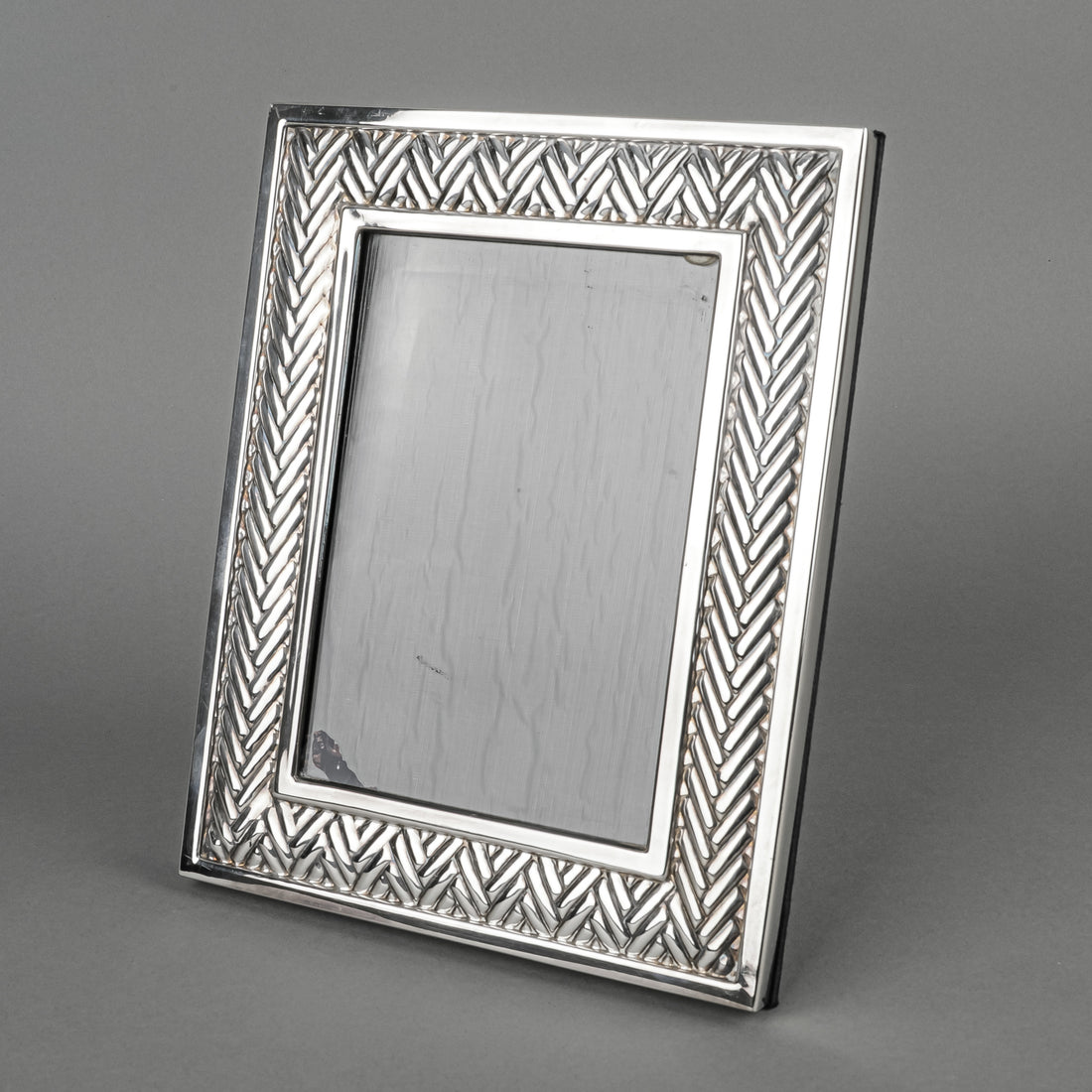RALPH LAUREN Equestrian Braid Silverplate 5x7 Picture Frame
