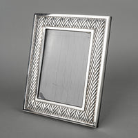 RALPH LAUREN Equestrian Braid Silverplate 5x7 Picture Frame