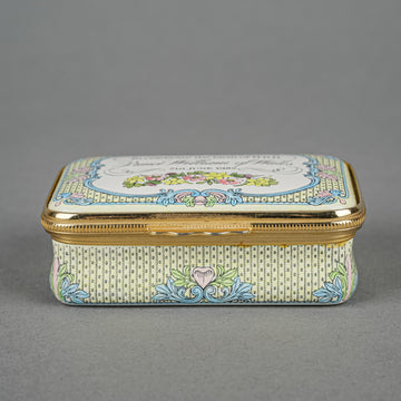HALCYON DAYS Enamel Box - Prince William Birth 1982