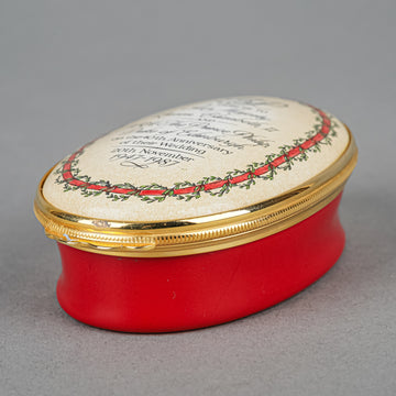 HALCYON DAYS Enamel Box - 1987 40th Anniversary