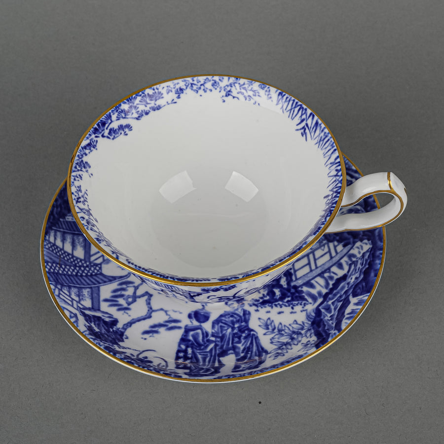 ROYAL CROWN DERBY Mikado Cup & Saucer - Low Wide Cup