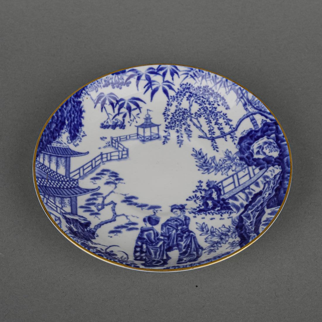 ROYAL CROWN DERBY Mikado Cup & Saucer - Low Wide Cup