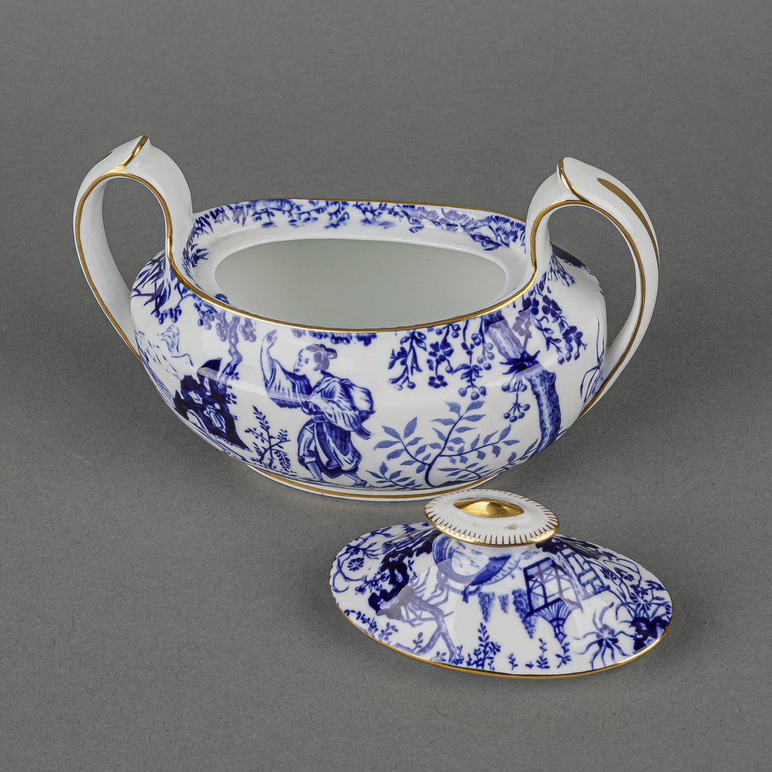 ROYAL CROWN DERBY Mikado Cream And Covered Sugar