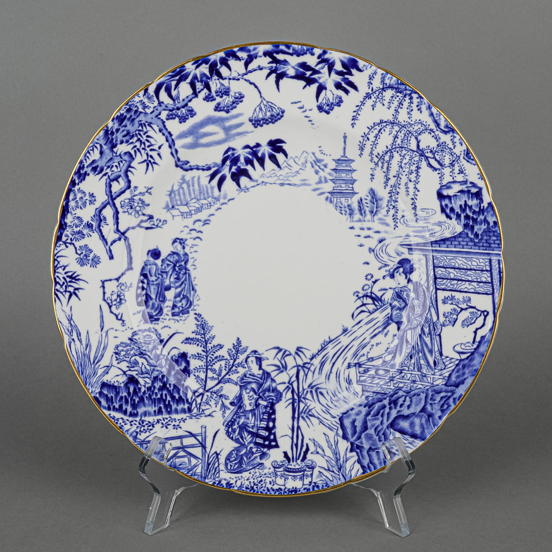 ROYAL CROWN DERBY Mikado Plates 24 Pieces