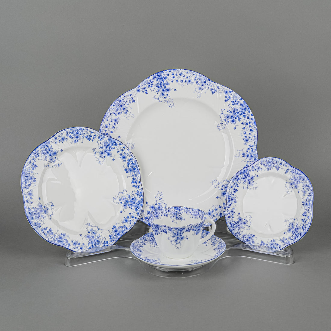 SHELLEY Dainty Blue 22 Pieces