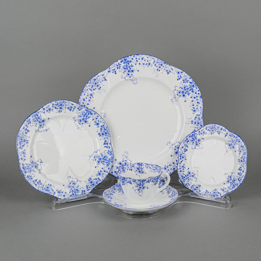 SHELLEY Dainty Blue 22 Pieces