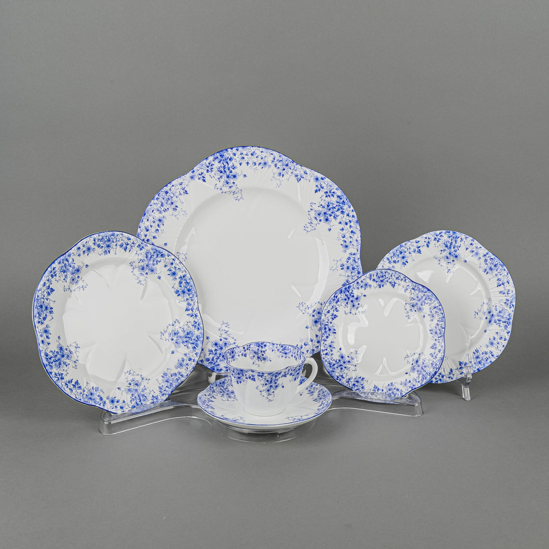SHELLEY Dainty Blue 22 Pieces