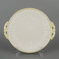 BELLEEK Limpet Yellow Cake Plate