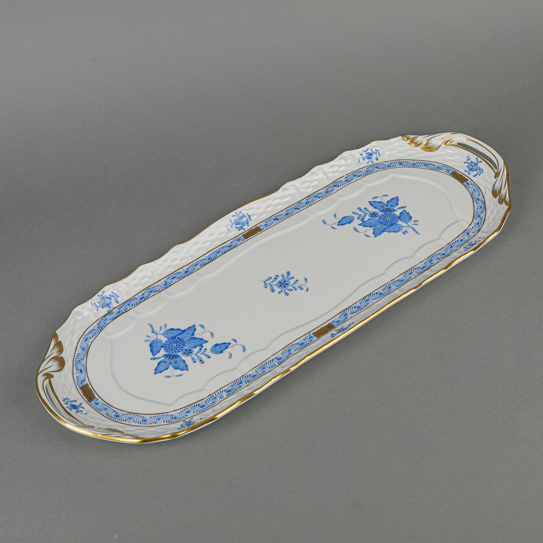HEREND Chinese Bouquet 435 Sandwich Tray