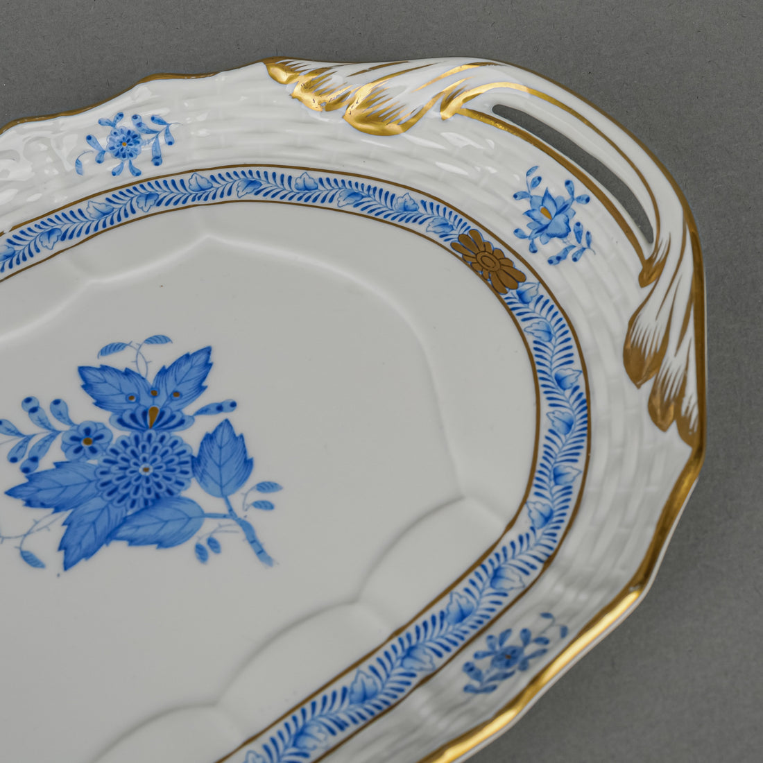 HEREND Chinese Bouquet 435 Sandwich Tray