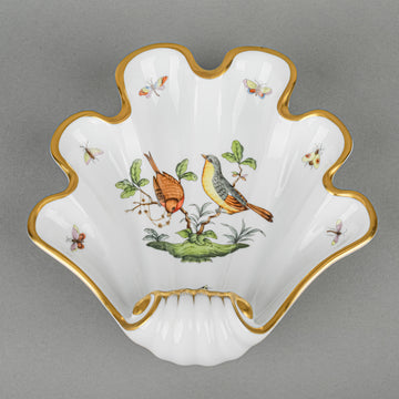 HEREND Rothschild Bird Shell Dish 7444