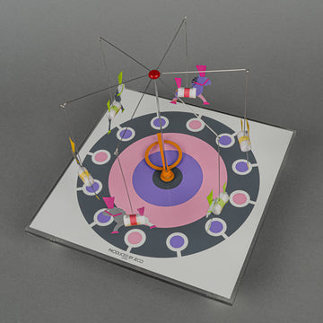 PRODUCED BY JECO Merry Go Round Kinetic Action Clock