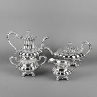 BIRKS Regency Plate Melon Silver Plate Tea & Coffee Service 4pcs